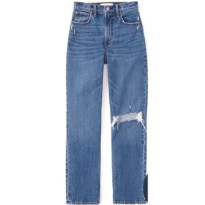Abercrombie and Fitch 90s Slim Straight Ultra High Rise Jeans